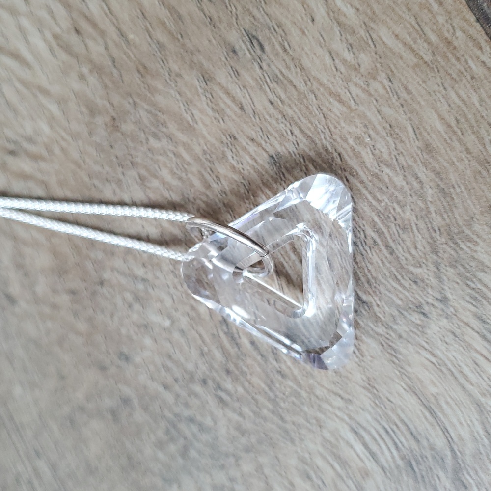 🆕 Triangle Swarovski Crystal pendant